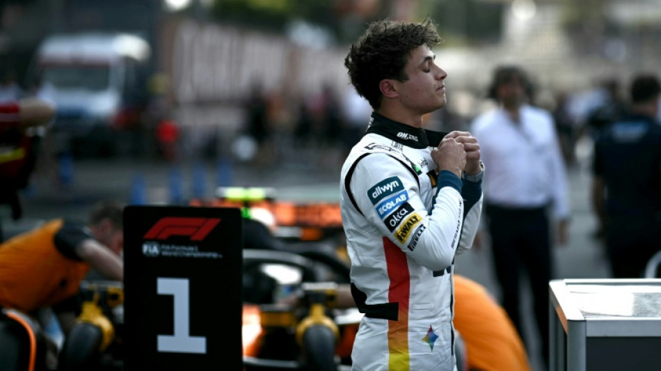 McLaren's Norris takes stunning pole in Mexico ahead of both Ferraris