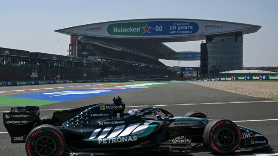 F1: Russell (Mercedes) le plus rapide des essais libres du GP de Chine