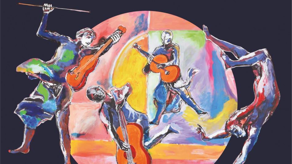 Un'opera di Dario Fo per il manifesto di Umbria jazz 2026