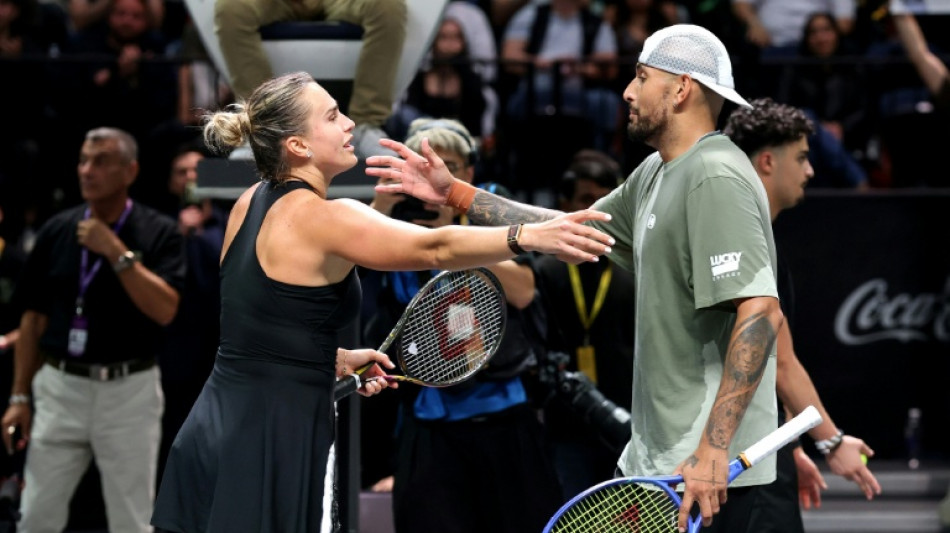 Sabalenka quer revanche da 'Batalha dos Sexos' contra Kyrgios